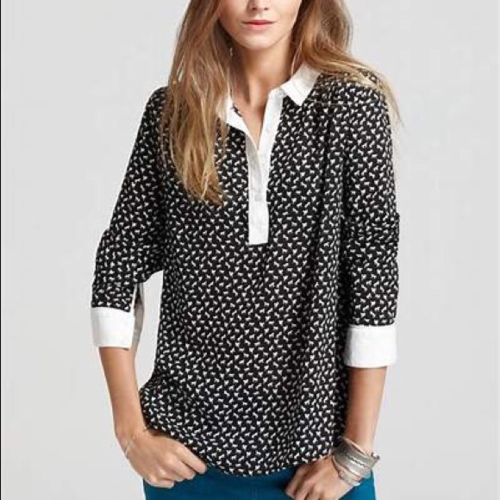 Free People horse print blouse sz. S